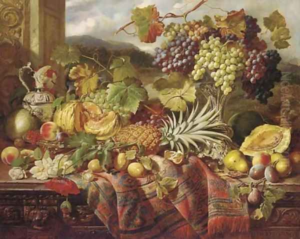 Still life with peaches - view 1