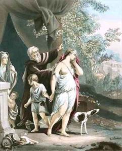 Hagar and her son departeth by Sir Anthony Van Dyck