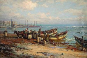 Collecting The Catch by William Pratt