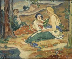 A Study For A Bathing by Jan Preisler