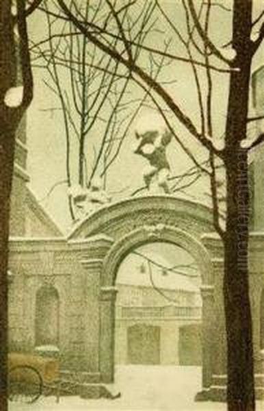 A Gate In Winter - view 1