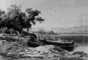 Ruinen Des Poseidontempels Auf Korfu