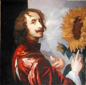 Self Portrait with a Sunflower