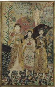 An Exotic Garden With Four Figures by Charles Prendergast
