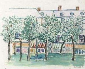 Grenoble by Charles Prendergast