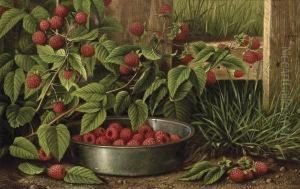 Still Life With Raspberries by Levi Wells Prentice
