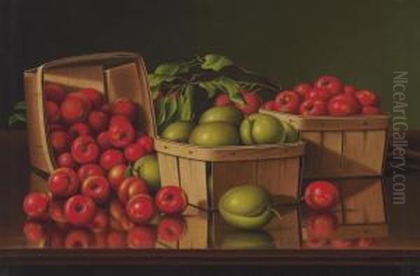 Still Life With Basket Of Plums - view 1
