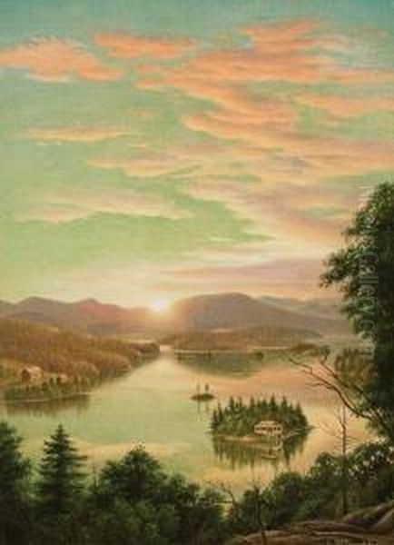 Sunrise Over The Lake - view 1