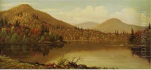 A Lake In The Adirondacks by Levi Wells Prentice