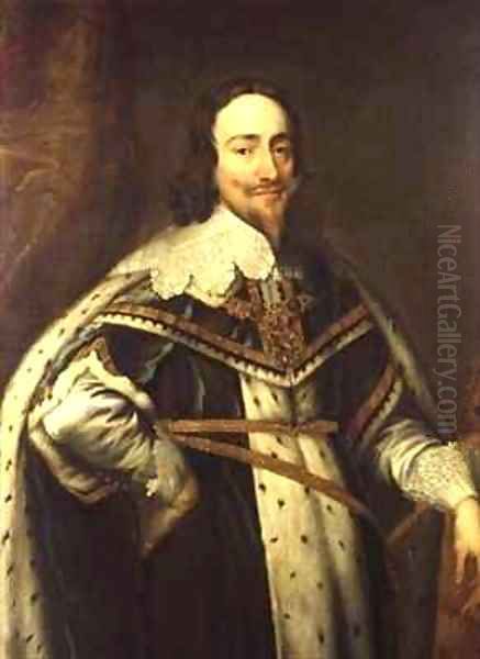 King Charles I 1600-49 in Garter Robes - view 1