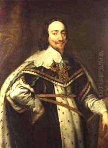 King Charles I 1600-49 in Garter Robes by Sir Anthony Van Dyck