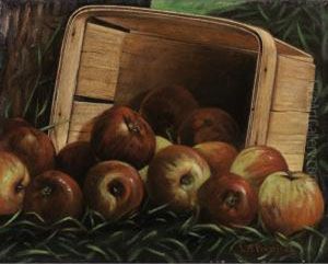 Basket With Apples by Levi Wells Prentice