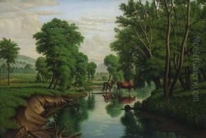 ''onondaga Creek Above Syracuse, New York'' by Levi Wells Prentice