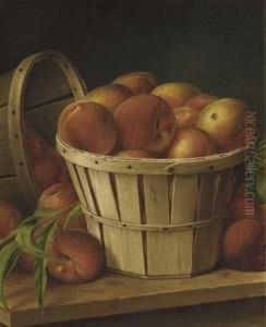 Basket Of Peaches by Levi Wells Prentice