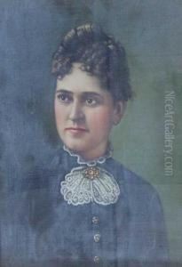 Portrait Of A Young Lady With A White Lace Collar