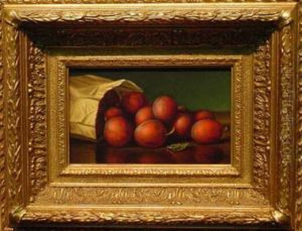 Plums Spilling From A Paper Bag - view 1