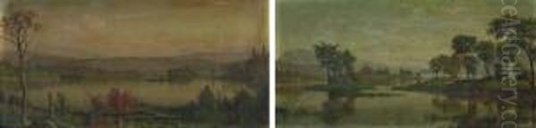 Blue Mountain Lake And Adirondack Lake: Two Works - view 1