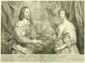 Charles I 1600-49 and Henrietta Maria 1609-69 by Sir Anthony Van Dyck