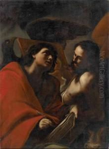 Gli Evangelisti Luca E Giovanni by Mattia Preti