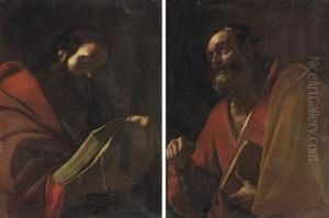 Saint Paul; And Saint James The Greater by Mattia Preti