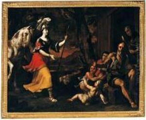 Erminia With The Basket-weavers by Mattia Preti
