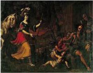 Erminia With The Basket-weavers by Mattia Preti
