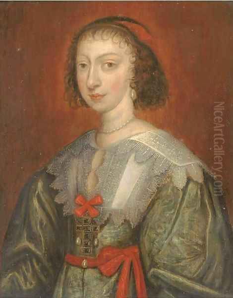 Portrait of King Charles I, half-length, in armour; and Portrait of Queen Henrietta Maria, half-length - view 1