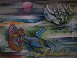 Baigneuse A La Lune by August Preusse