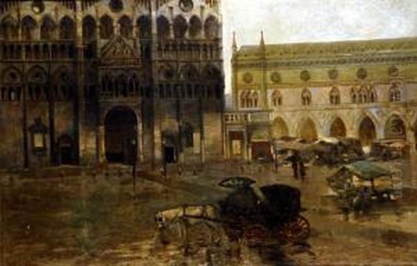 Piazza Del Duomo Con Carretto - view 1