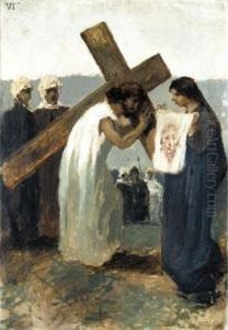 Via Crucis, Vi Stazione: Il Velo Della Veronica by Gaetano Previati