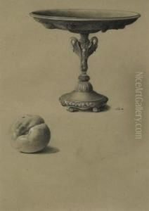 Tazza, A Peach Next To It by Emilie Preyer