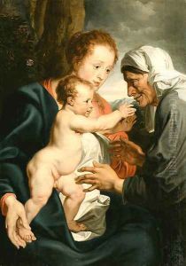 The Virgin and Child with Saint Anne 2 by Sir Anthony Van Dyck