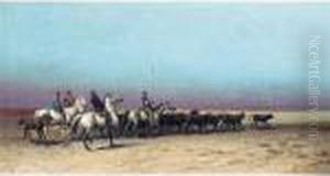 Herding The Cattle by Ivan Petrovich Prianishnikov