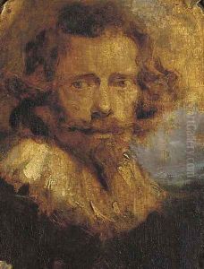 Portrait of a gentleman, small bust-length by Sir Anthony Van Dyck