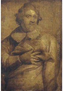 Portrait of an Karel van Mallery (1571-after 1635), half-length en grisaille by Sir Anthony Van Dyck
