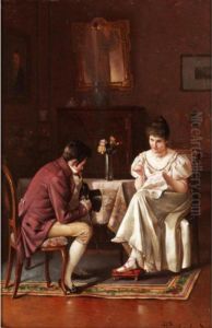 The Lovers' Tiff by Alois Heinrich Priechenfried