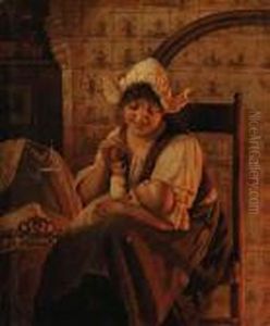 Mother And Child by Alois Heinrich Priechenfried