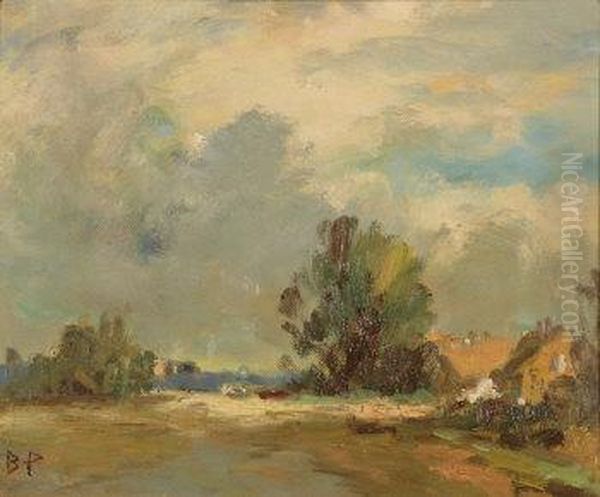 Rural Landscape With Cottages - view 1