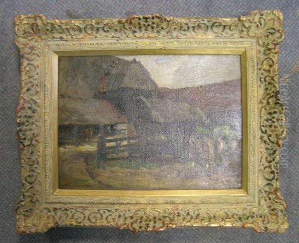 View Of A Farmyard With Heavy Horses - view 1