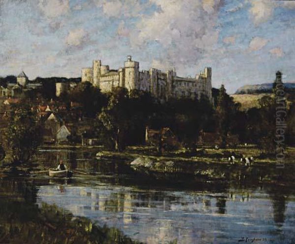 Arundel Castle Seen From The River - view 1