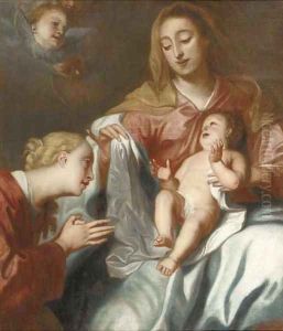 The Virgin and Child with Saint Catherine by Sir Anthony Van Dyck