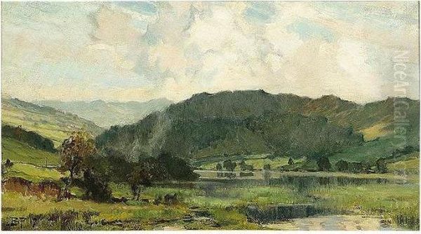 R.a. , The End Of Windermere, Signed With - view 1