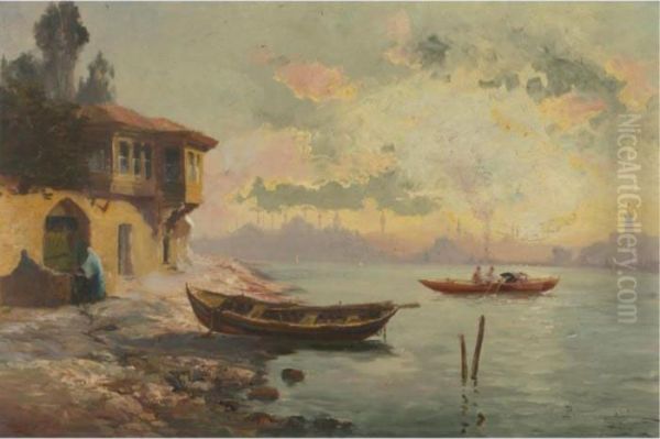 View Of The Bosporus, Constantinople In The Distance - view 1