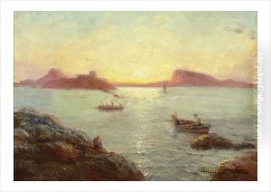 Coucher De Soleil Sur La Calanque