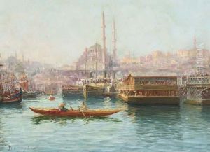 A View Of Constantinople From The Harbor