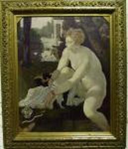 Badende Diana by Francesco Primaticcio