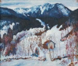 Paysage D'hiver by Andre Julien Prina
