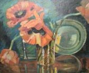 Nature Morte Aux Coquelicot by Andre Julien Prina