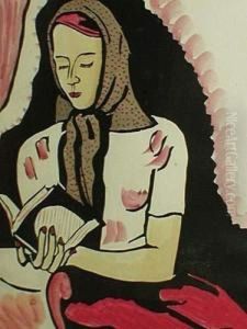 Attr. A, La Lectrice by Andre Julien Prina