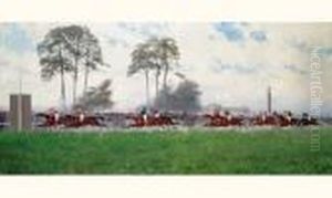 Chantilly 29 Mai 1892, L'arrivee Du Jockey Club by Rene Pierre Princeteau